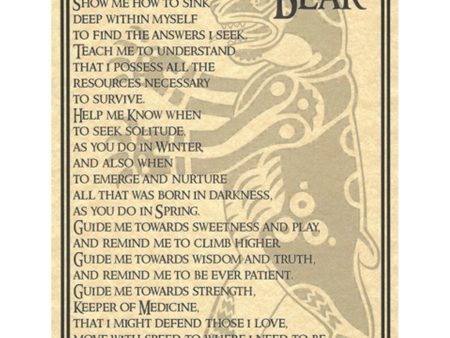 Bear Prayer Page Sale