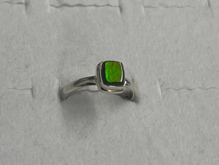 Ammolite Sterling Silver Ring (Size 8) Online Hot Sale