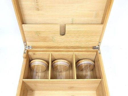 Large Wooden Stash Box with Lock on Sale