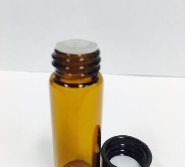 1 Dram Amber Vial with Orifice and Cap Supply