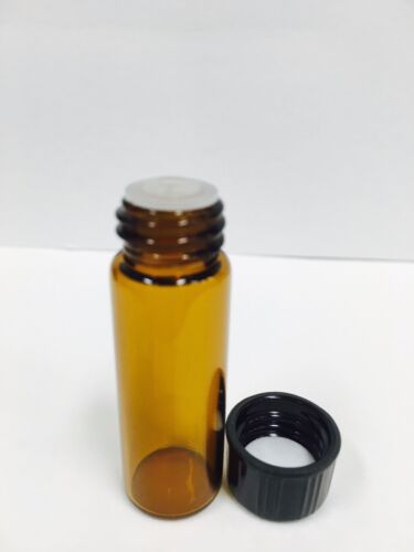 1 Dram Amber Vial with Orifice and Cap Supply