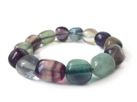 Tumbled Rainbow Fluorite Bracelet Online