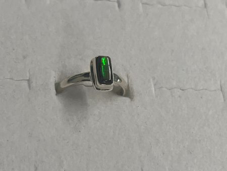 Ammolite Sterling Silver Ring (Size 7) on Sale