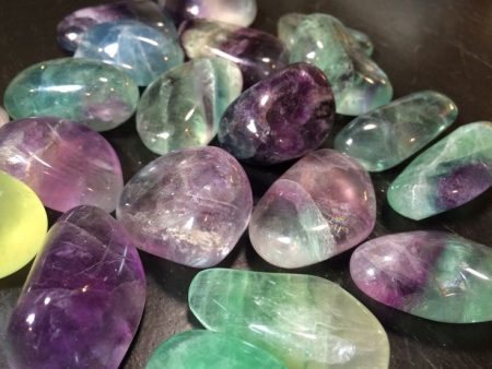 Rainbow Fluorite, Tumbled Supply