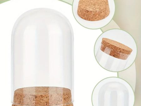 Glass Dome Jar with Cork Pedestal For Discount