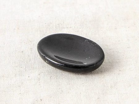 Black Tourmaline Worry Thumb Stones Online now