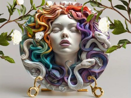 Medusa Metal Wall Art (8  Aluminum) For Discount