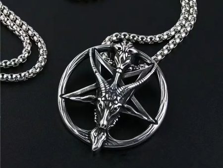 Stainless Steel Baphomet Necklace Sale