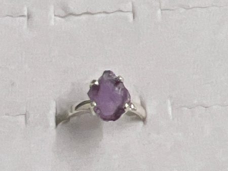 Amethyst Sterling Silver Ring (Size 8) For Cheap