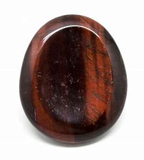 Red Tiger Eye Worry Thumb Stone on Sale