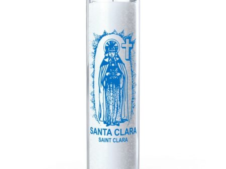 St. Claira 7 Day Candle, White For Discount