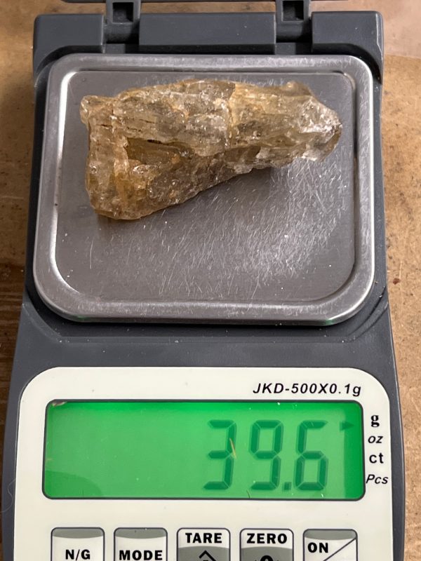 Golden Yellow Scapolite, Raw (39.6 Grams) Online now