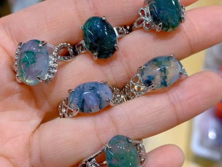 Moss Agate Ring Sale