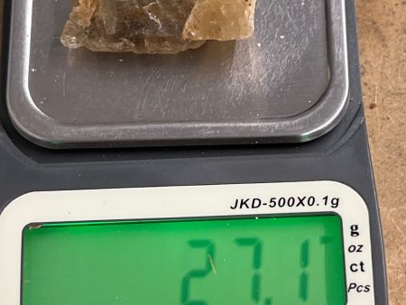 Golden Yellow Scapolite, Raw (27.1 Grams) Supply