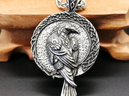 Celtic Raven Pendant Necklace Sale