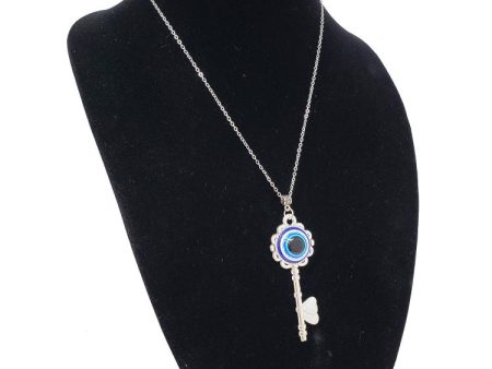 Evil Eye Key Necklace Online Sale