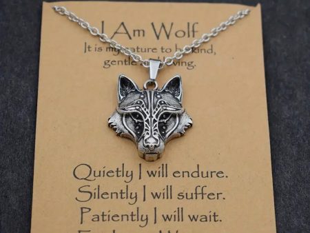 Wolf Head Pendant Necklace Online