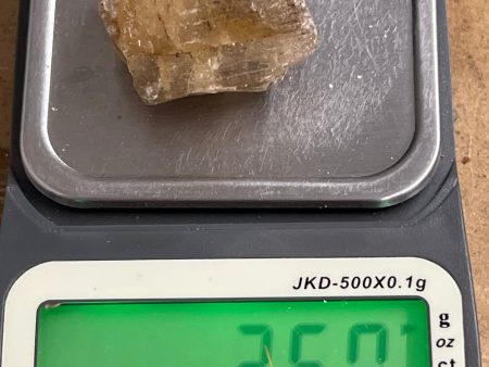 Golden Yellow Scapolite, Raw (36. Grams) Hot on Sale