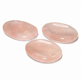 Rose Quartz Worry Thumb Stone For Cheap