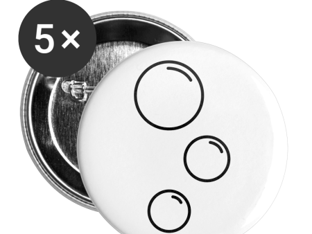 BUBBLES Buttons small 1   (5-pack) on Sale