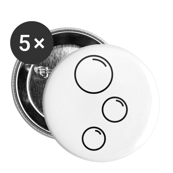 BUBBLES Buttons small 1   (5-pack) on Sale