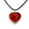 Carnelian Heart Necklace on Sale