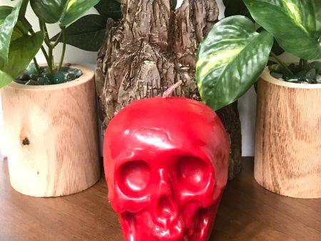 Medium Skull Candle on Sale