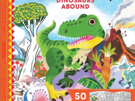 Fold-Out Dinosaurs Coloring Book For Discount