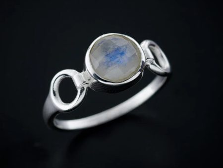 Trinity Rainbow Moonstone Ring (Size 5) Fashion