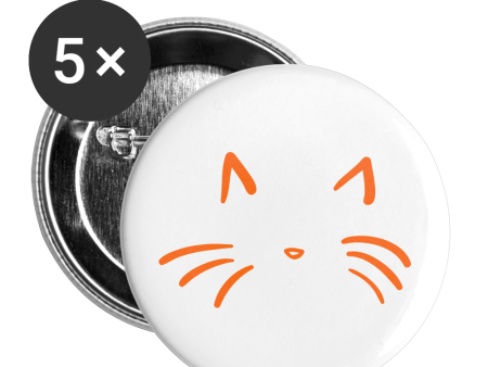 WHISKER Buttons small 1   (5-pack) Fashion