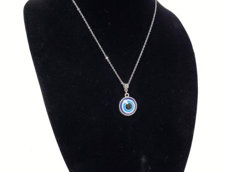 Evil Eye W Chain Necklace Hot on Sale