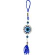 Glass Evil Eye Talisman - Puffed Evil Eye w  Beaded Tassel Discount