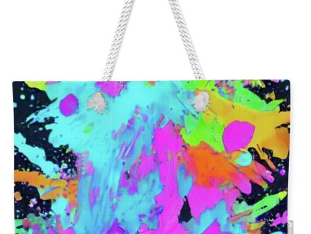 Color Splat - Weekender Tote Bag For Sale