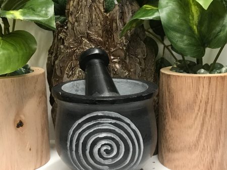 Spiral Mortar & Pestle 3 H & 3 D Online Hot Sale