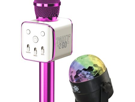 Party 2 Go Pink Mic & Disco Ball Combo Online Sale