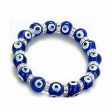 8 mm Glass Evil Eye Bracelet Hot on Sale