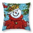 Snowman Joy - Throw Pillow Online Sale