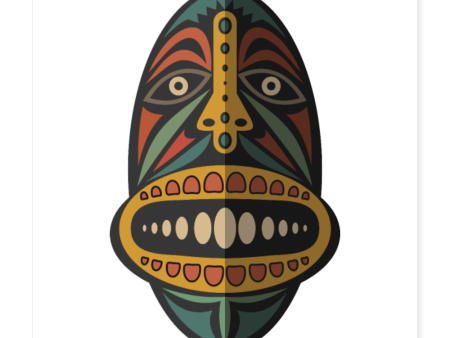 AFRICAN MASK 2 Poster 16x16 on Sale