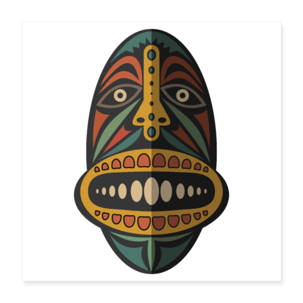 AFRICAN MASK 2 Poster 16x16 on Sale