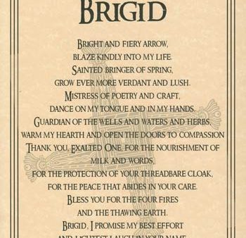 Brigid Prayer Page For Sale