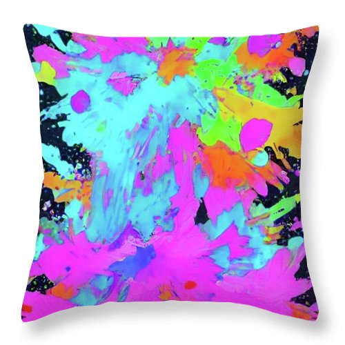 Color Splat - Throw Pillow on Sale