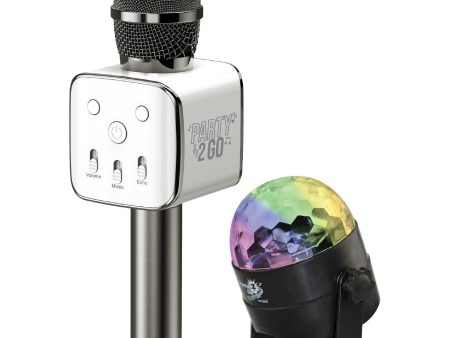 Party 2 Go Black Mic & Disco Ball Combo Discount