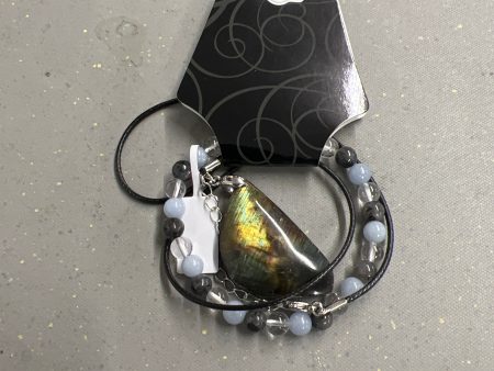 Labradorite Necklace and Labradorite, Angelite and Clear Quartz Online Sale