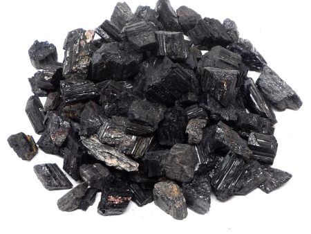 Black Tourmaline, Raw, Small Bag (5+ Pieces) Hot on Sale