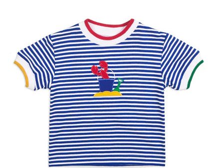 Stripe Knit T-Shirt w Lobster & Sand Toys on Sale