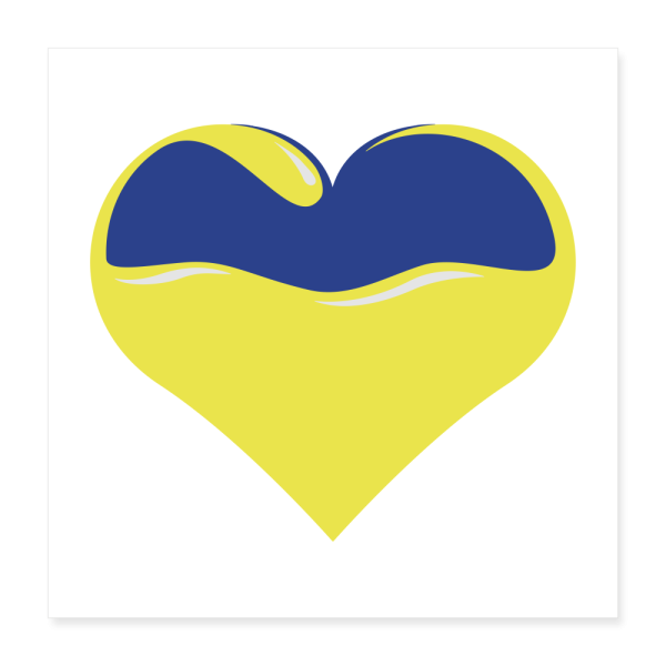 UKRAINE LOVE Poster 16x16 Discount