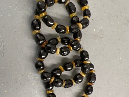 Amber and Jet Bracelet (7.75 ) Fashion