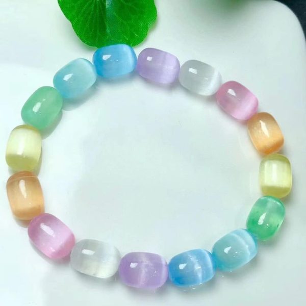 Pastel Satin Spar Bracelet Online now