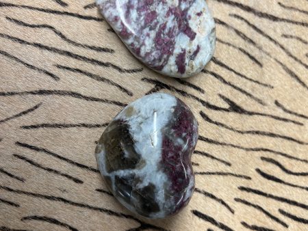 Pink Tourmaline (Rubellite), Tumbled Heart Fashion