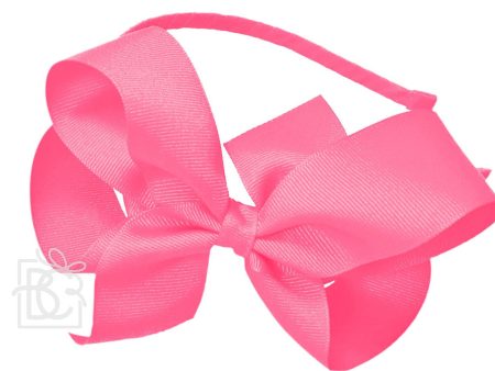 Hard Headband with Grosgrain Hair Bow Online now